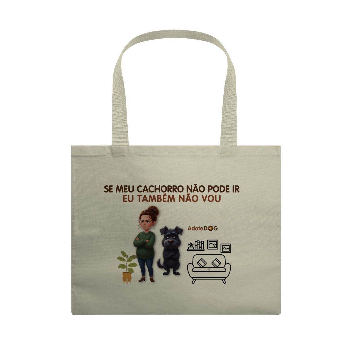 Nome do produto: Ecobag Grande - Eu não vou