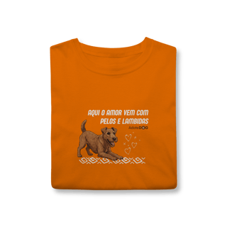 Nome do produto Aqui o amor vem com pelos e lambidas