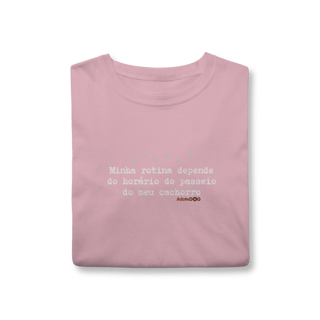 Nome do produto T-shirt Rotina