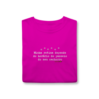 Nome do produto T-shirt Rotina