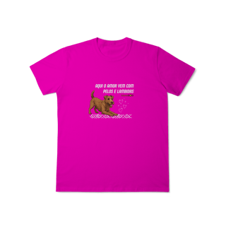 Nome do produto Aqui o amor vem com pelos e lambidas