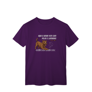 Nome do produto Aqui o amor vem com pelos e lambidas