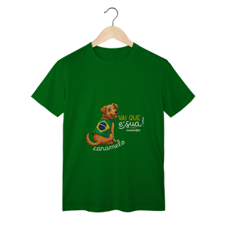 Nome do produto T-Shirt Classic Vai Que é Sua Caramelo