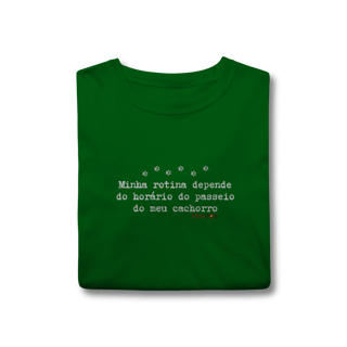 Nome do produto T-shirt Rotina