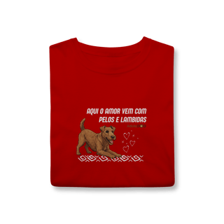 Nome do produto Aqui o amor vem com pelos e lambidas