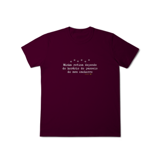 Nome do produto T-shirt Rotina