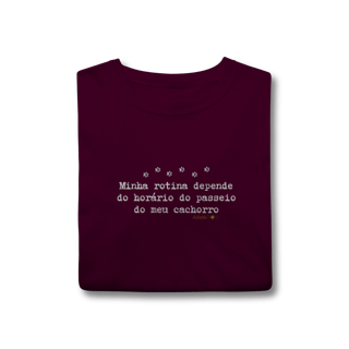 Nome do produto T-shirt Rotina