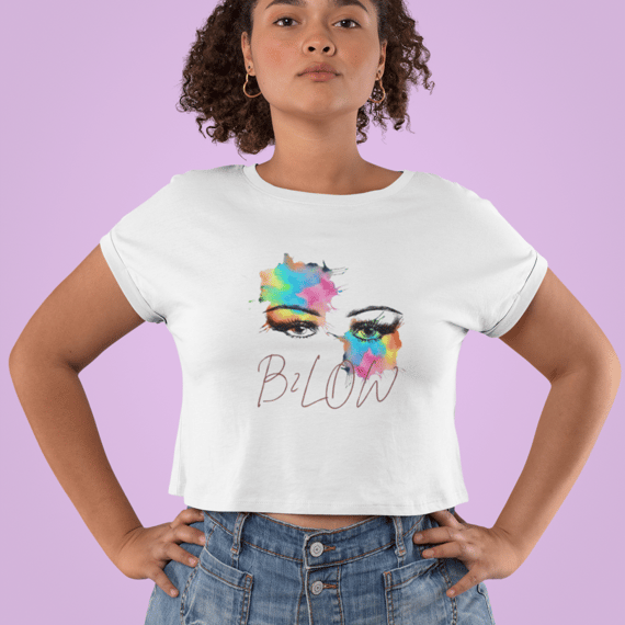 Cropped Olhos Em Cores