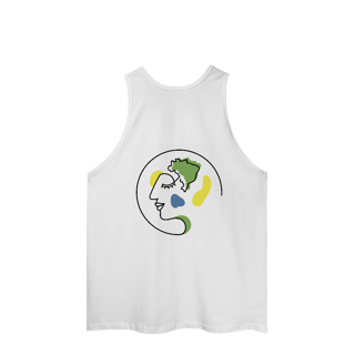 Nome do produto Regata clássica com logo - Mentaliza em verde