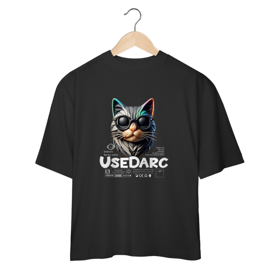 Camiseta USEDARC Cool Cat – Estilo Urbano e Moderno