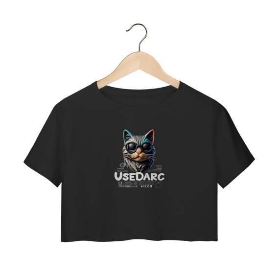 Cropped USEDARC Cool Cat – Street Style Feminino