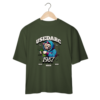 Nome do produto Camiseta UseDarc – Gato Contando Dinheiro 1987 Street Style