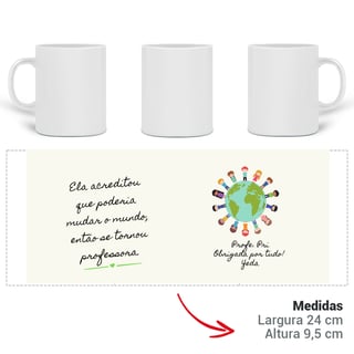 Nome do produtoCaneca personalizada - com o nome da profe e da criança
