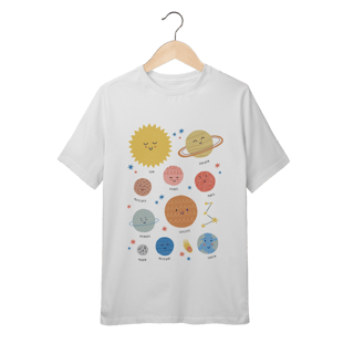 Nome do produtoCamiseta Infantil Sistema Solar (10 a 14anos)