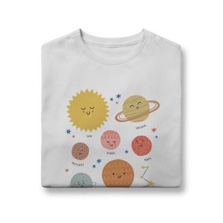 Nome do produtoCamiseta Infantil Sistema Solar (10 a 14anos)