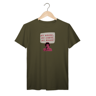 Nome do produtoCamiseta My House, My Chaos, My Rules!