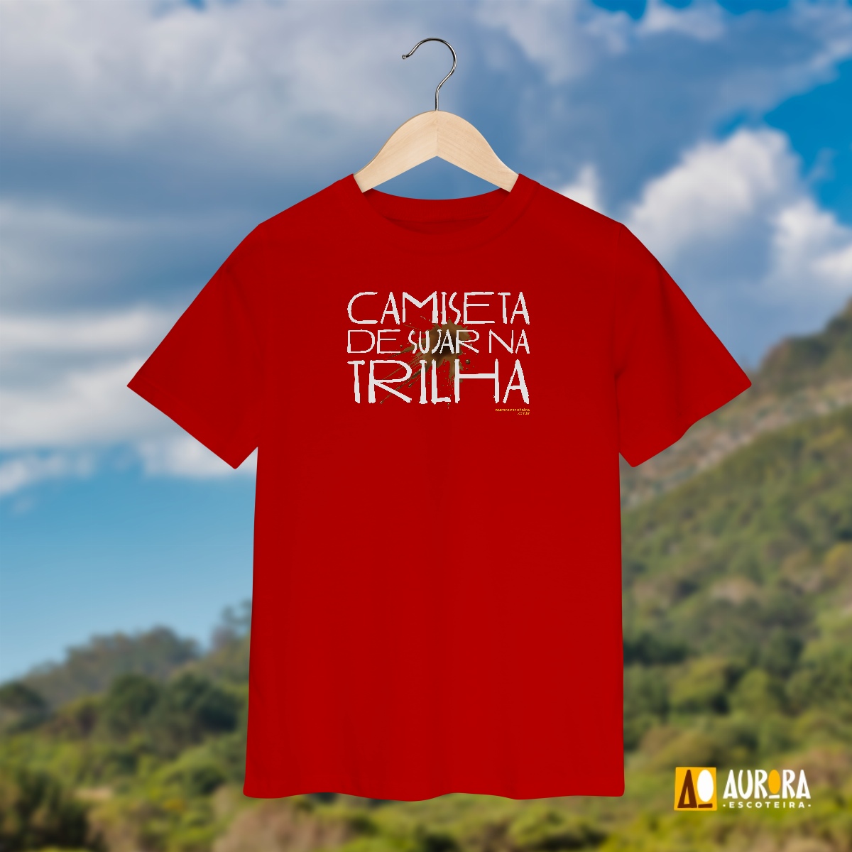 Nome do produto: Camiseta Infantil (2 a 8) - Sujar na Trilha