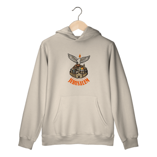 Nome do produtoMoletom Canguru Prime Permanecei em Jerusalém (Atos - 1,4)