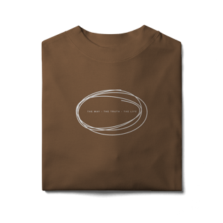 Nome do produto Camiseta Oversized – O Caminho, a Verdade e a Vida 