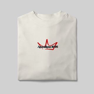 Nome do produto Camiseta Oversized – Apocalipse 19:16 | O Rei dos Reis