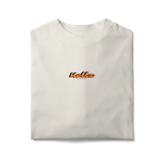 Nome do produto Camiseta Oversized – KELLZ Tipografia Vintage