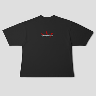Nome do produto Camiseta Oversized – Apocalipse 19:16 | O Rei dos Reis