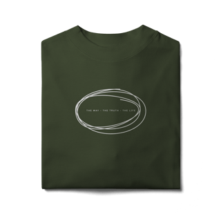 Nome do produto Camiseta Oversized – O Caminho, a Verdade e a Vida 