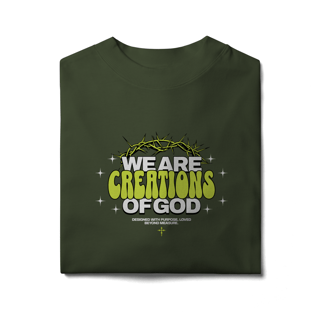 Nome do produto Camiseta Oversized – Creations of God