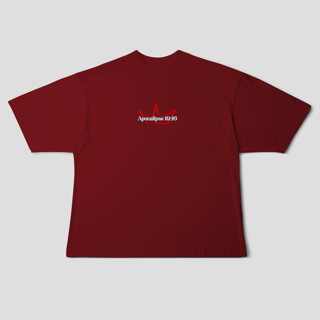 Nome do produto Camiseta Oversized – Apocalipse 19:16 | O Rei dos Reis