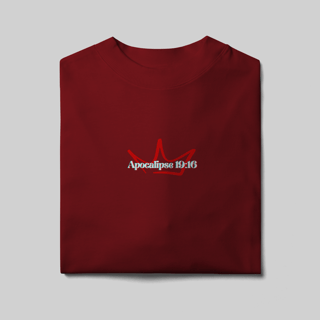 Nome do produto Camiseta Oversized – Apocalipse 19:16 | O Rei dos Reis