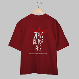 Nome do produto Camiseta Oversized – Apocalipse 19:16 | O Rei dos Reis