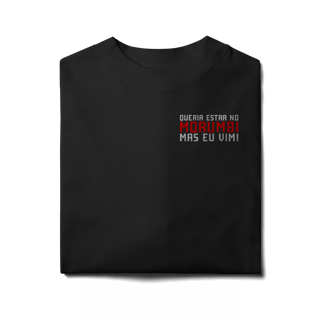 Nome do produto Camiseta Oversized QUERIA ESTAR NO MORUMBI