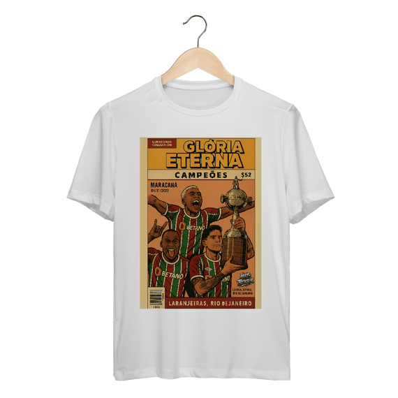 Camisa Dry Fit Unissex Liberta Hat-Trickolor Fluminense