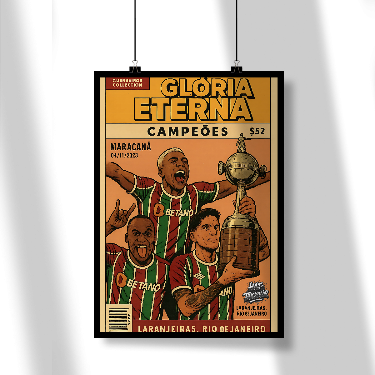 Nome do produto: Pôster Liberta Hat-Trickolor Fluminense