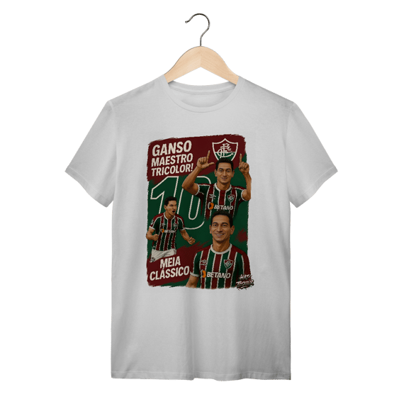 Camisa Unissex Ganso Hat-Trickolor Fluminense