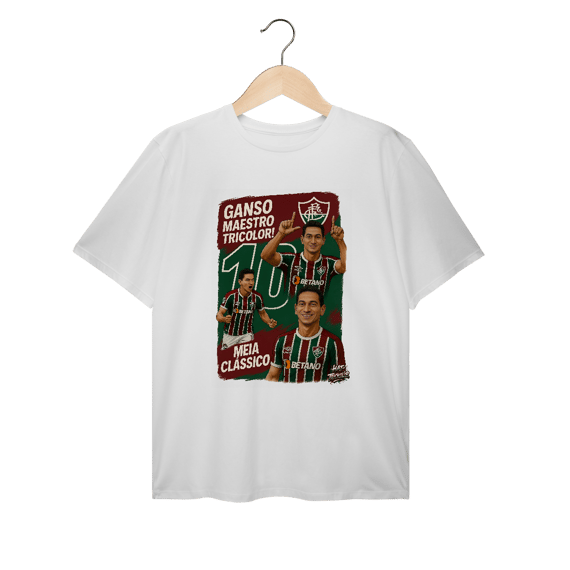 Camisa Plus Size Ganso Hat-Trickolor Fluminense