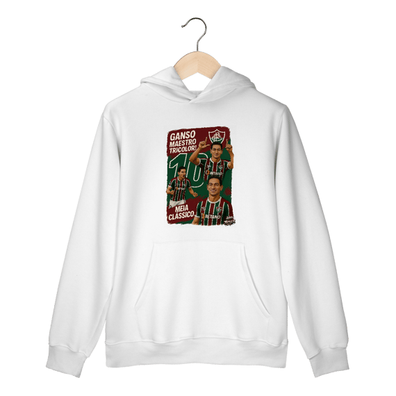 Moletom Canguru Ganso Hat-Trickolor Fluminense