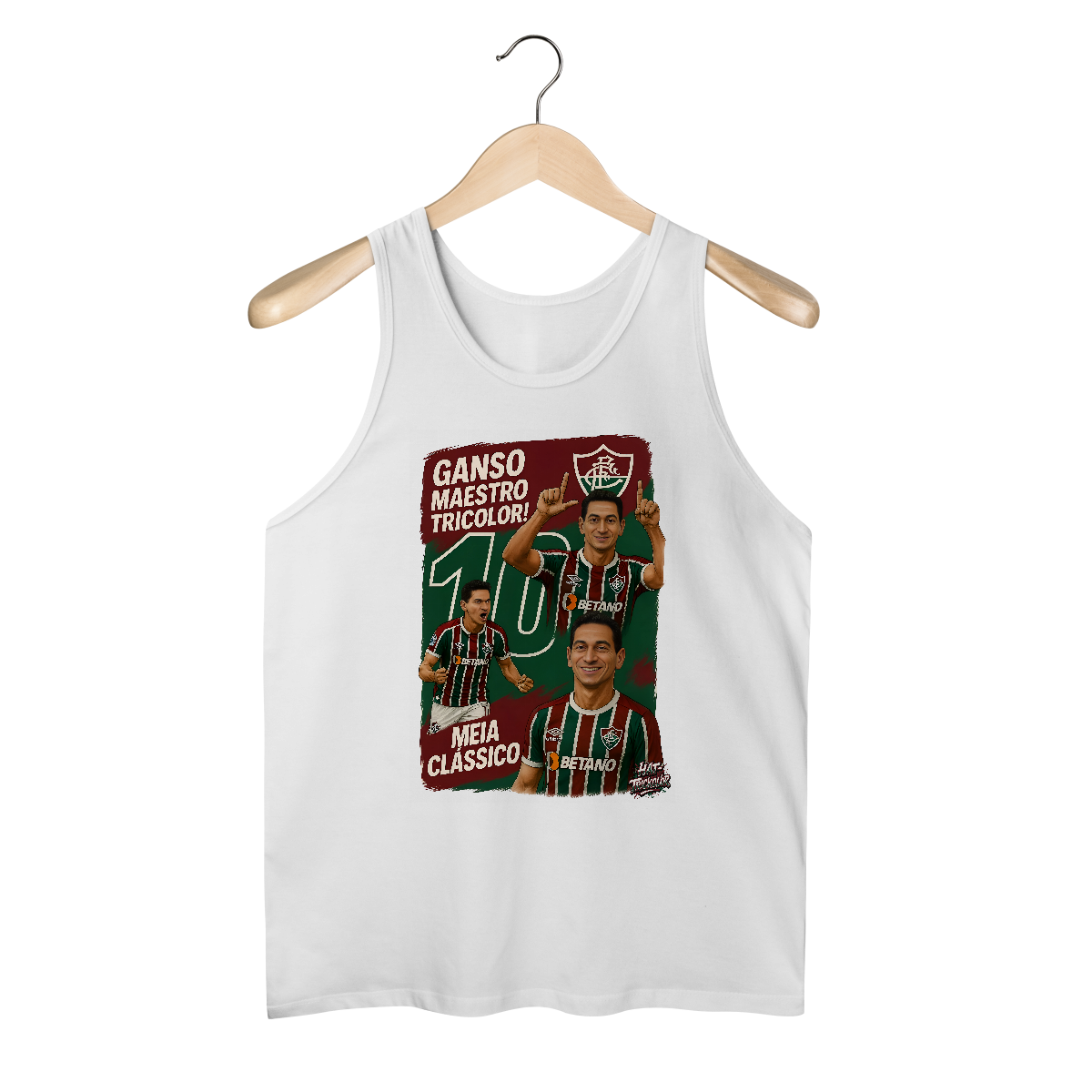 Nome do produto: Regata Masculina Ganso Hat-Trickolor Fluminense