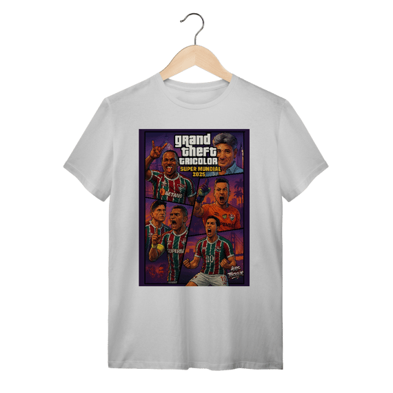 Camisa Unissex Grand Theft Tricolor Hat-Trickolor Fluminense