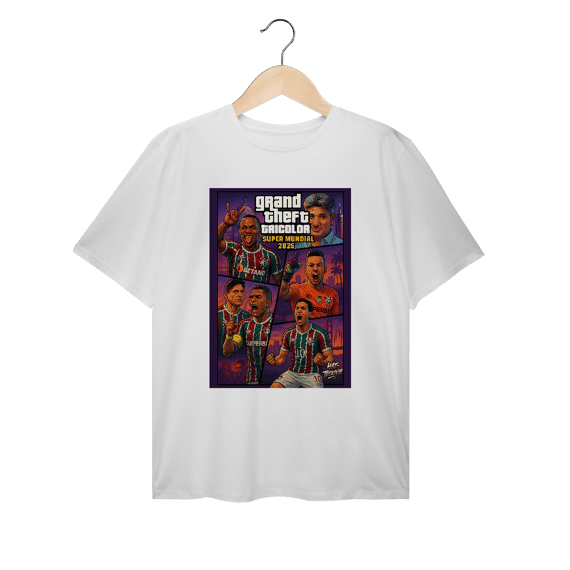 Camisa Plus Size Grand Theft Tricolor Hat-Trickolor Fluminense