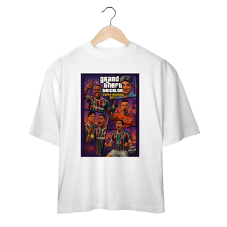 Nome do produto Camisa Oversized Unissex Grand Theft Tricolor Hat-Trickolor Fluminense