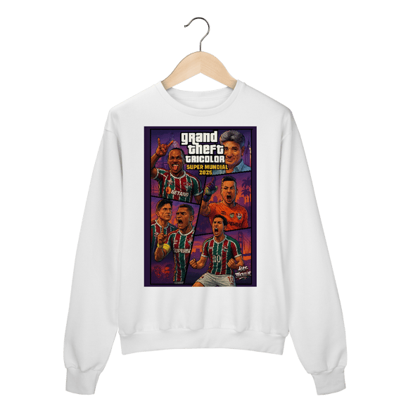 Moletom Unissex Grand Theft Tricolor Hat-Trickolor Fluminense