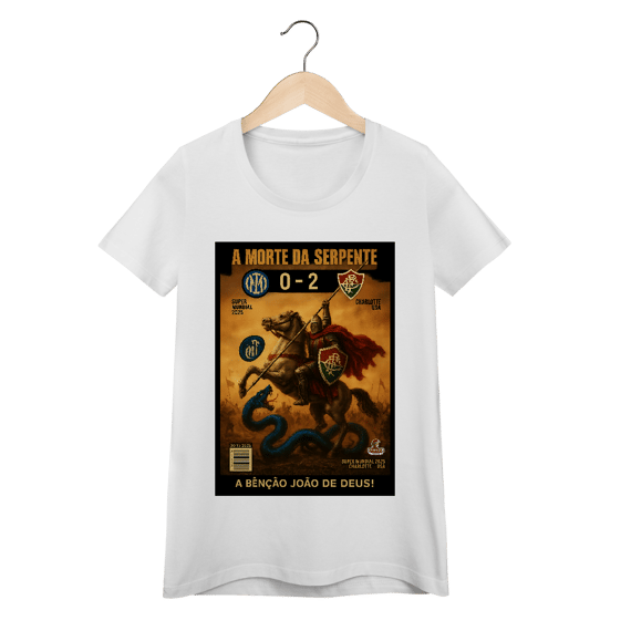 Camisa Baby Long A Morte da Serpente Hat-Trickolor Fluminense