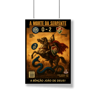 Nome do produto Pôster A Morte da Serpente Hat-Trickolor Fluminense