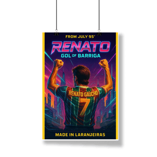 Nome do produto Pôster Renato Gol of Barriga Hat-Trickolor Fluminense