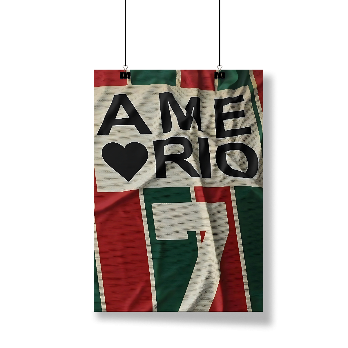 Nome do produto: Pôster AME RIO Hat-Trickolor Fluminense