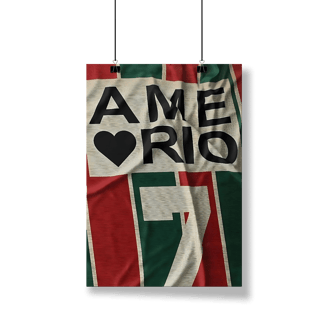 Nome do produto Pôster AME RIO Hat-Trickolor Fluminense