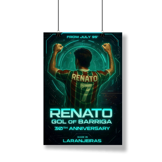 Pôster Renato Futurista Hat-Trickolor Fluminense