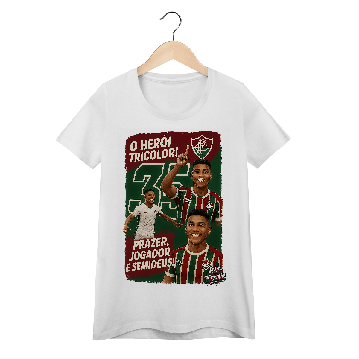 Nome do produto: Camisa Baby Long Hércules Hat-Trickolor Fluminense