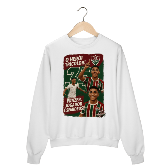 Moletom Unissex Hércules Hat-Trickolor Fluminense